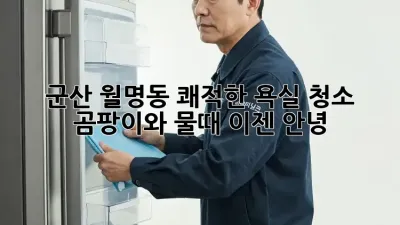 군산 월명동 쾌적한 욕실 청소, 곰팡이와 물때 이젠 안녕!